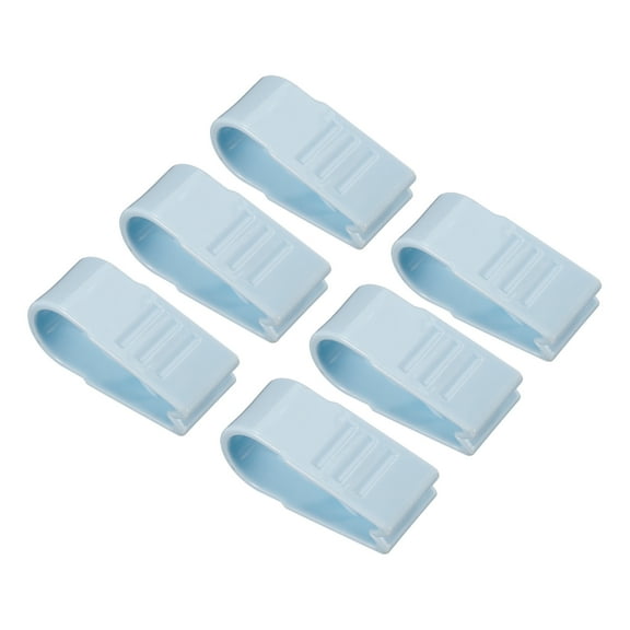 Uxcell Quilt Cover Clips,6pcs No Pins Plastic Duvet Clips Keep Corner in Place ,Blue