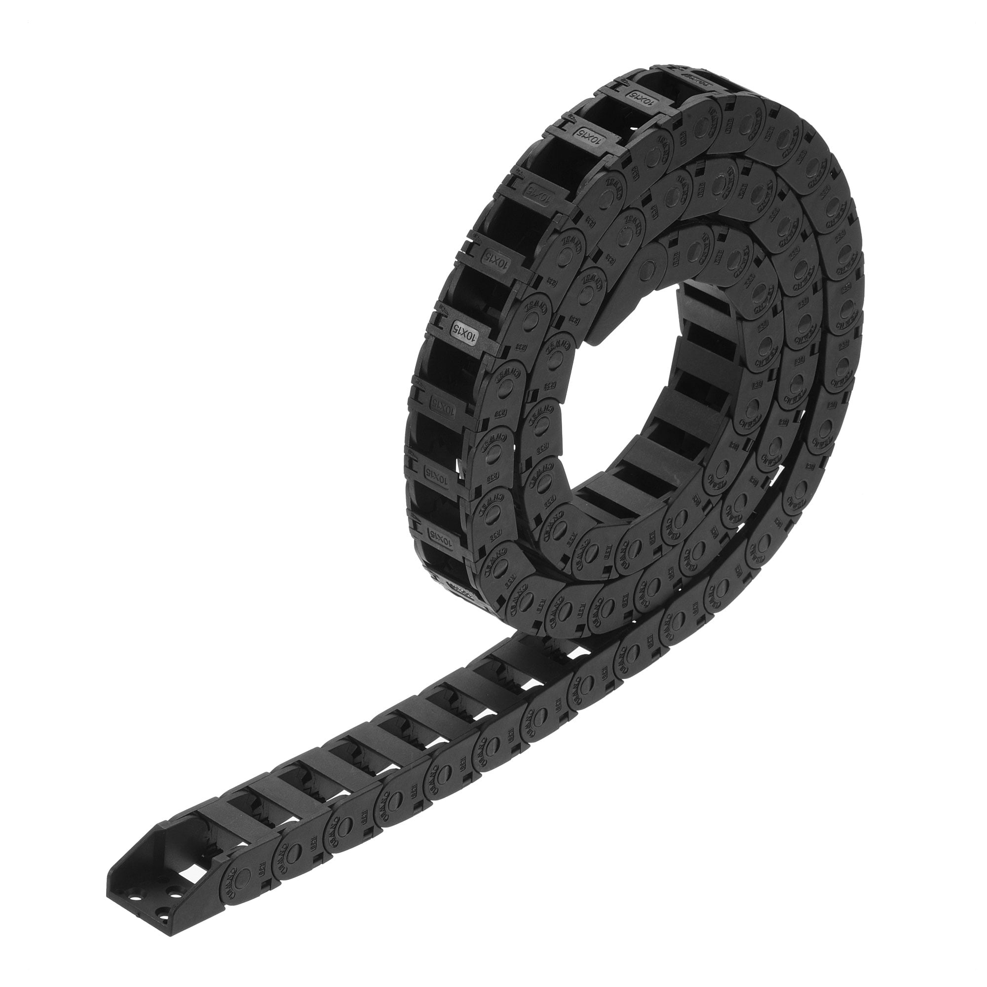 Open Cell R38 Uxcell R38 10x15mm Drag Chain Cable Carrier Open Type 1 Meter Nylon ...