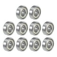 thumbnail image 1 of Uxcell Deep Groove Ball Bearings Inch Double Shielded Chrome Steel Roller Z2 P0 R4ZZ, 1 of 4