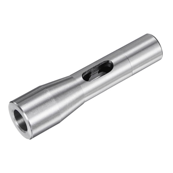 Uxcell R8 Shank to MT2 Morse Taper Sleeve Chuck Arbor Sleeve Adaptor for Lathe Milling Drill M12 Thread 45# Steel