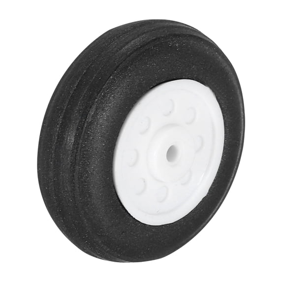 Uxcell RC Airplane Wheels, RC Model Airplane PU Sponge Tire Foam Wheel Black 1 Inch