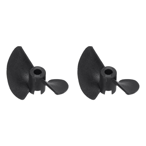 Uxcell RC Boat Propeller, 2 Blades Propellers 3.17mm Hole Dia 30mm OD 1.4mm Pitch CW CCW Clockwise Rotating Drill Propeller for RC Boat, DIY Ship Model, Black