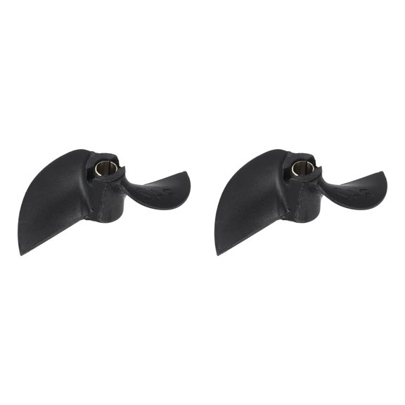 Uxcell RC Boat Propeller, 2 Blades Propellers 4mm Hole Dia 42mm OD 1.2mm Pitch CW CCW Clockwise Rotating Drill Propeller for RC Boat, DIY Ship Model, Black