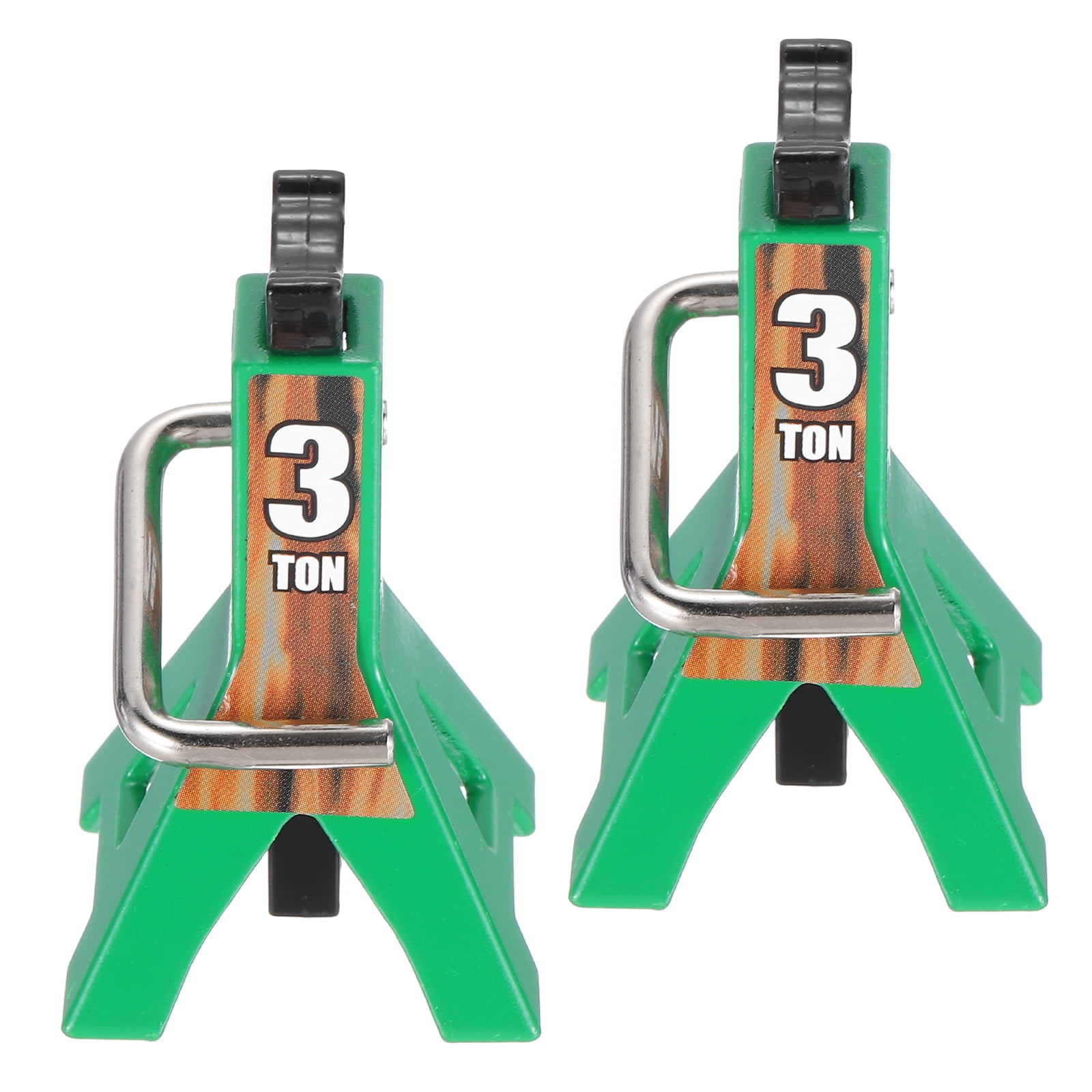 Uxcell RC Car Jack Stands,1/10 Scale 3 Ton Rc Accessories,for SCX10 TRX4 D90 CC01 RC Truck ,Green,2 pcs