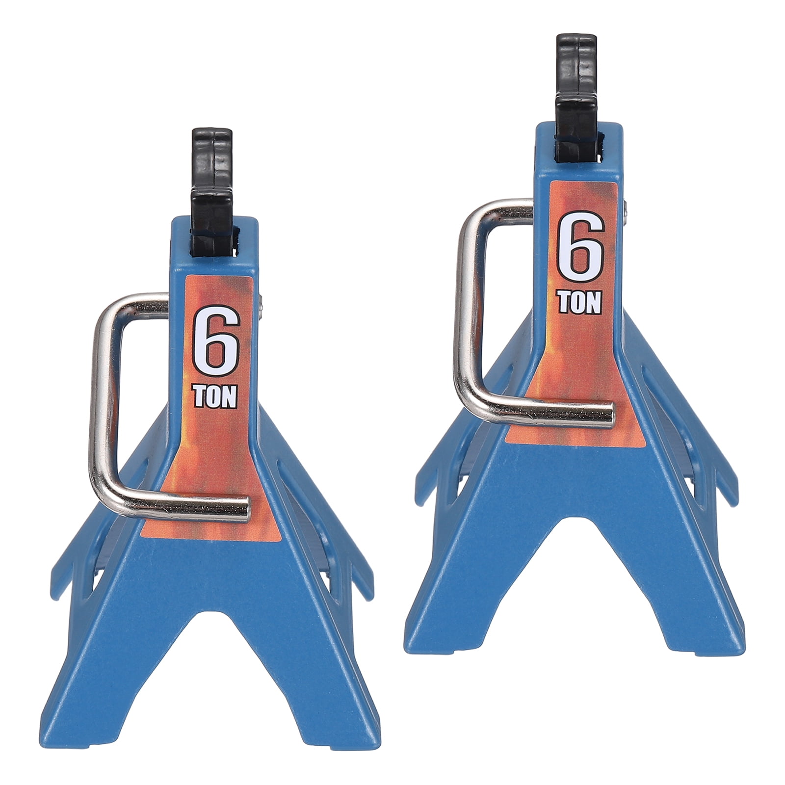 Uxcell RC Car Jack Stands,1/10 Scale 6 Ton Rc Accessories,for SCX10 TRX4 D90 CC01 RC Truck ,Blue,2 pcs