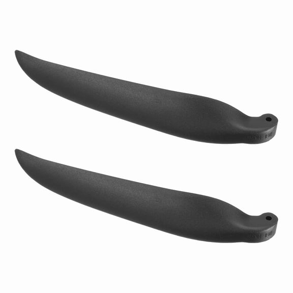 Uxcell RC Glider Propeller Replacement Prop Blades, 12x7 Inch RC Folding Propeller Nylon Blades Parts for Spinner D28-D48mm RC Glider Airplane Prop Replacement(Black, 1 Pair)