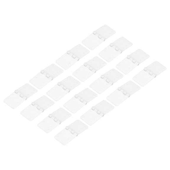 Uxcell RC Hinges 0.9 Inch x 0.5 Inch Adjustable Model Airplane Remote Control Aircraft Wings Parts Plastic 16 Pcs