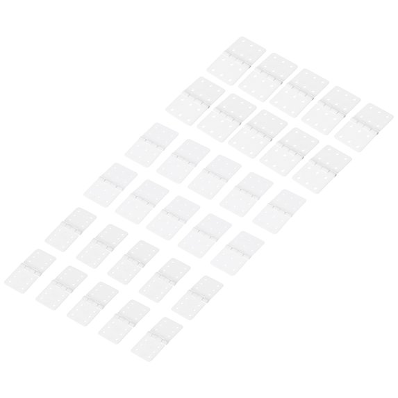 Uxcell RC Hinges 1 Inch x 0.5 Inch, 1.1 Inch x 0.6 Inch, 1.4 Inch x 0.8 Inch Adjustable Model Airplane Remote Control Aircraft Wings Parts Square Plastic Loose-Leaf 30 Pcs