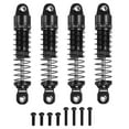 thumbnail image 1 of Uxcell RC Shock Absorber 1/18 50mm Aluminum Threaded Front & Rear Shock Absorber Damper Assembled Set for TRX4M 1/18 RC Car Crawler Racing Truck, Black, 1 of 6