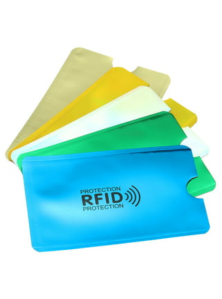 TICONN RFID Blocking Cards - 4 Pack, Premium Contactless NFC Debit Credit  Card Passport Protector Blocker Set for Men & Women, Smart Slim Design  Perfectly fits in Wallet/Purse… (4) : : Bags