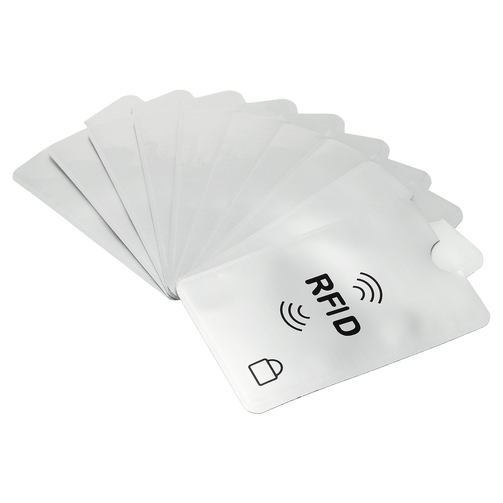 shielded sleeve for credit cards Amazon.com : RDEXP RFID Blocking Sleeve Holder Credit Card Secure Protector  Aluminum Foil Pack Of 10 (Type 1) : Office Products main image 1