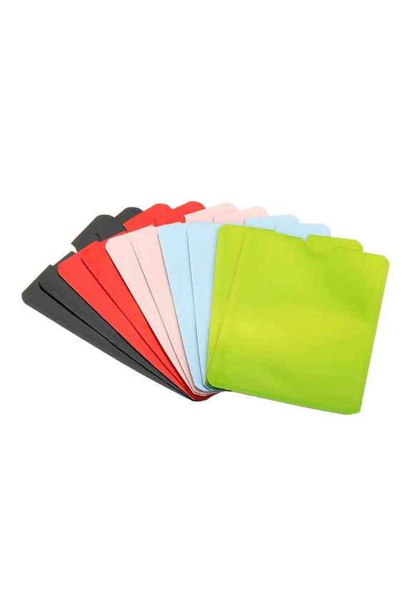 RFID Blocking Sleeves Identity Theft Prevention Credit Card Secure Protector Holder Sleeves 5 Color 20Pack