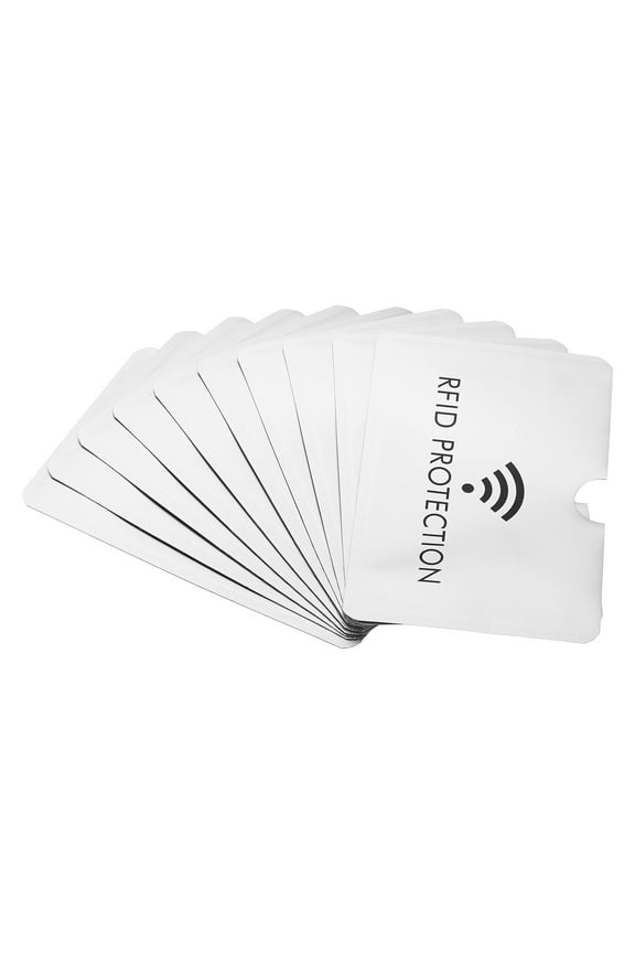 RFID Blocking Sleeves Identity Theft Prevention Credit Cards Secure Protector Holder Sleeves White 10Pack
