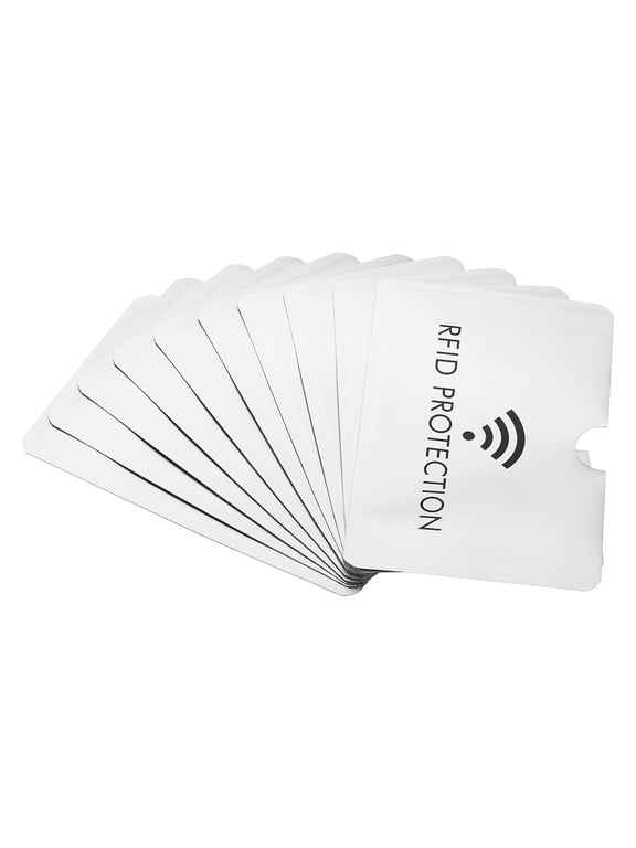RFID Blocking Sleeves Identity Theft Prevention Credit Cards Secure Protector Holder Sleeves White 10Pack