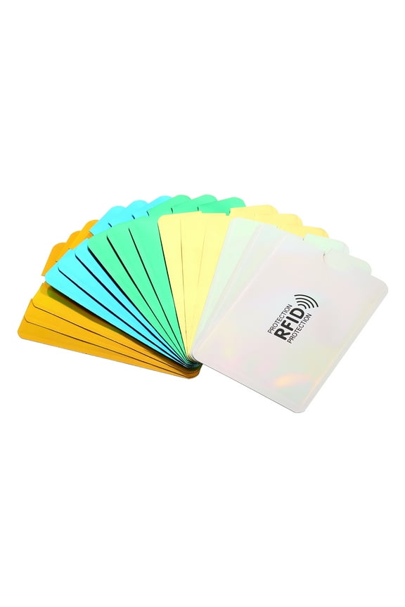 RFID Blocking Sleeves Identity Theft Prevention Credit Cards Secure Protector Holders Sleeves 2Color 15Pack