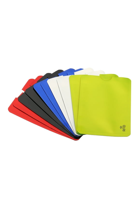 RFID Blocking Sleeves Identity Theft Prevention Credit Cards Secure Protector Holders Sleeves 5Color 10Pack