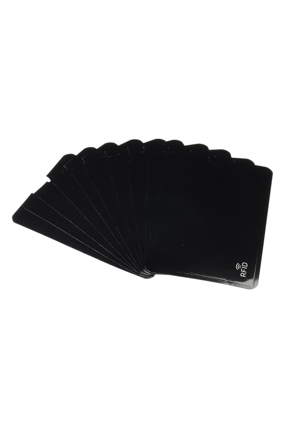RFID Blocking Sleeves Identity Theft Prevention Credit Cards Secure Protector Holders Sleeves Black 10Pack