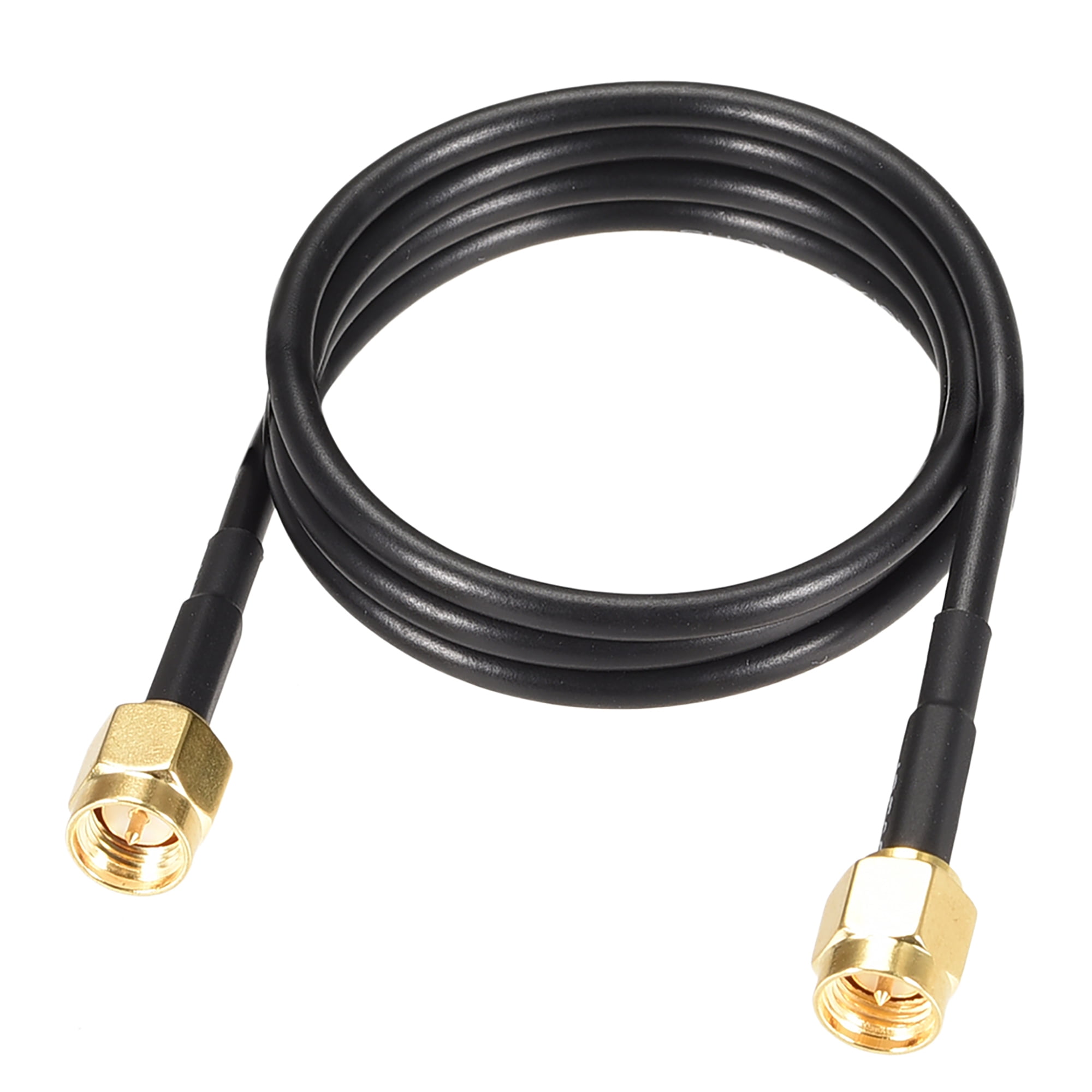 Uxcell RG174 SMA Male to SMA Male RF Coaxial Adapter Connector Copper