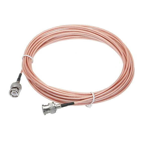 Uxcell RG316 Coaxial Cables BNC Male To BNC Male Low Loss RF Coaxial Cable 24.6FT Orange 1Pcs