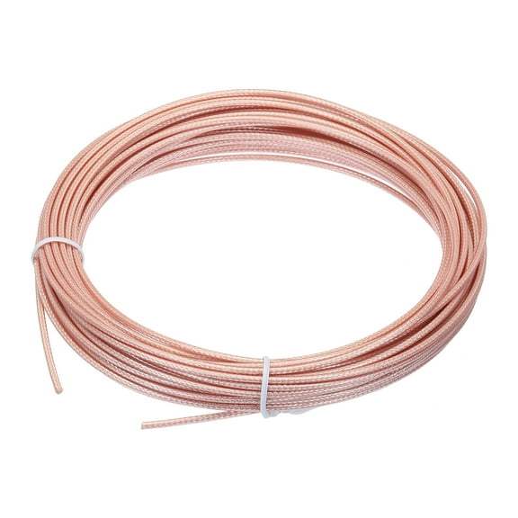 Uxcell RG316 Coaxial Cables Low Loss RF Coaxial Cable 49.2FT Orange 1Pcs
