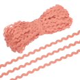 thumbnail image 1 of Uxcell RIC Rac Trim, Wave Bending Fringe Trim Ribbon for Sewing Crafts Light Pink, 1 of 7