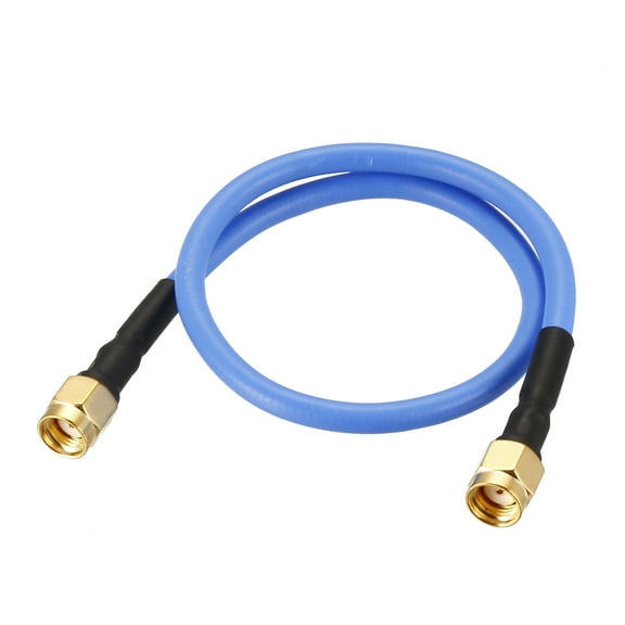 Uxcell RP-SMA Male to RP-SMA Male RG402 RF Coaxial Coax Cable 0.3Meter/1Ft Length