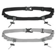 thumbnail image 1 of Uxcell Race Number Belt, Elastic Comfortable Running Belts with 6 Energy Gel Loops for Triathlon 2 Pcs & Black/Light Gray, 1 of 6