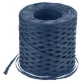 thumbnail image 1 of Uxcell Raffia Paper Craft Ribbon, 1/4 Inch 218 Yards Raffia String Packing Paper Twine, Navy Blue, 1 of 6
