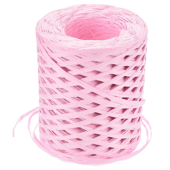 Uxcell Raffia Paper Craft Ribbon, 1/4 Inch 218 Yards Raffia String Packing Paper Twine, Pink