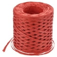 thumbnail image 1 of Uxcell Raffia Paper Craft Ribbon, 1/4 Inch 218 Yards Raffia String Packing Paper Twine, Red, 1 of 6