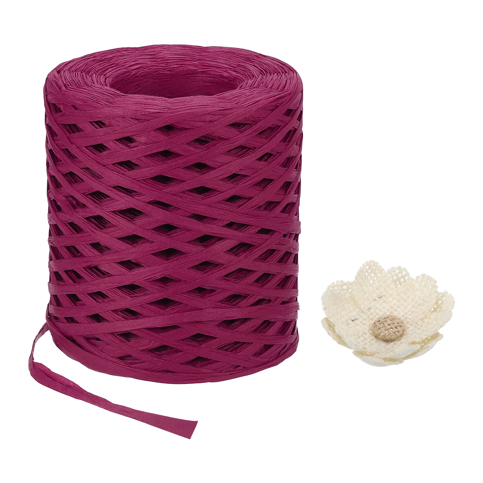 Uxcell Raffia Paper Craft Ribbon 200m/656ft Raffia Ribbon Raffia String ...