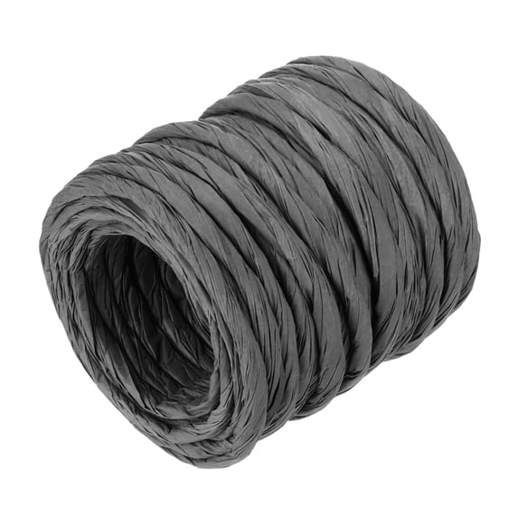 Uxcell Raffia Paper Craft Rope Packing Rope 13 Yards Twisted Paper Black