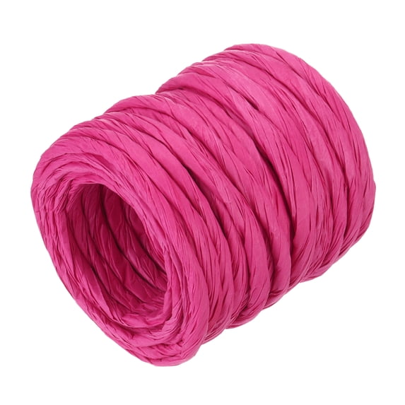 Uxcell Raffia Paper Craft Rope Packing Rope 13 Yards Twisted Paper Rose Red