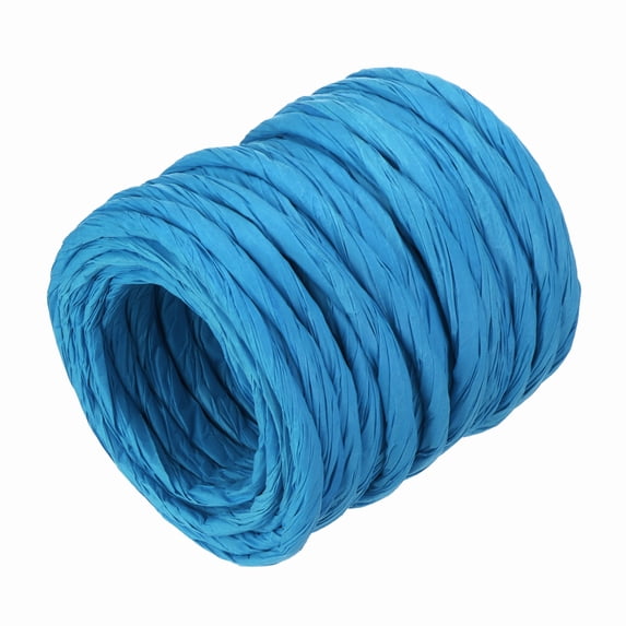 Uxcell Raffia Paper Craft Rope Packing Rope 13 Yards Twisted Paper Sapphire