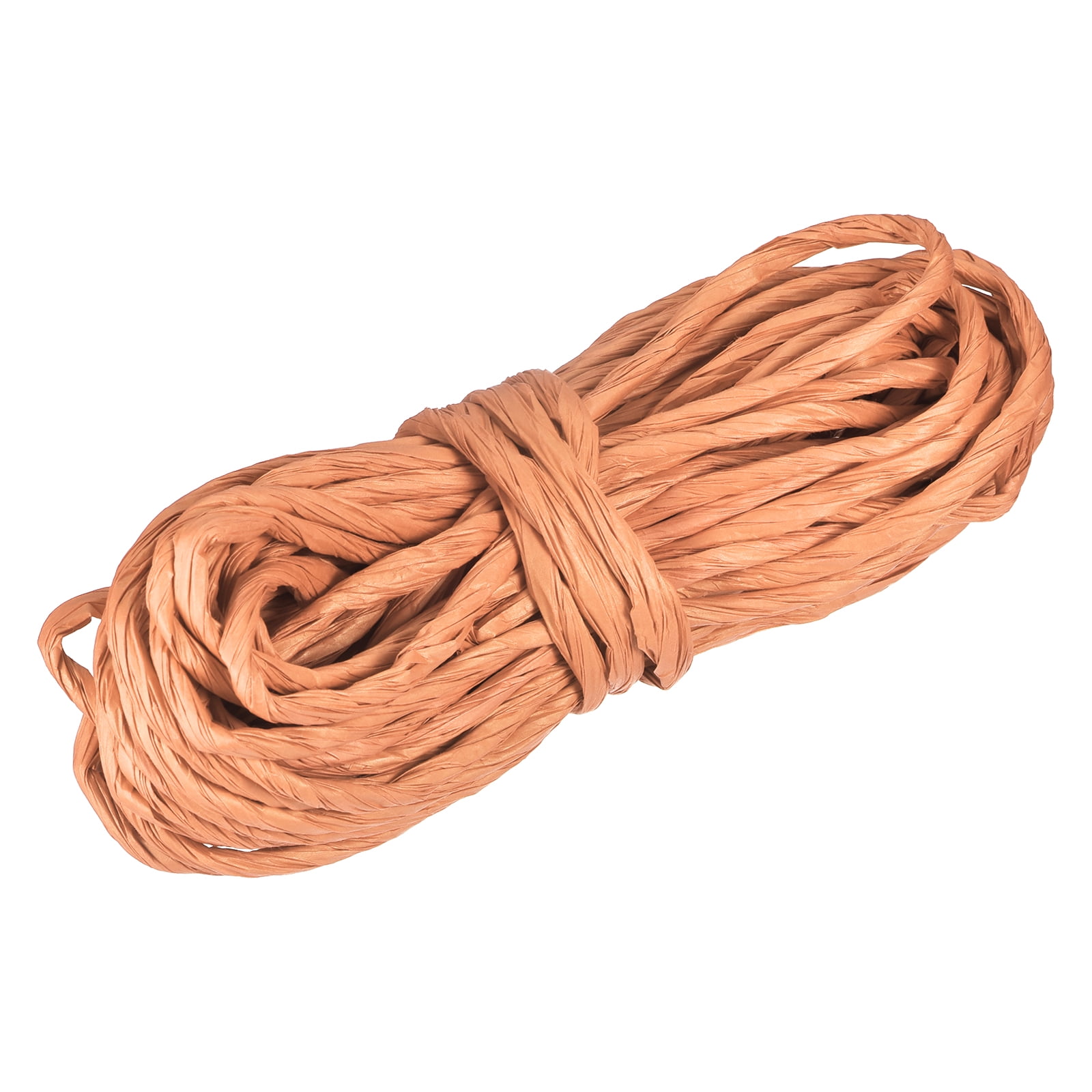 Uxcell Raffia Paper Craft Rope Packing Rope 16.4 Yards Handmade Twisted ...