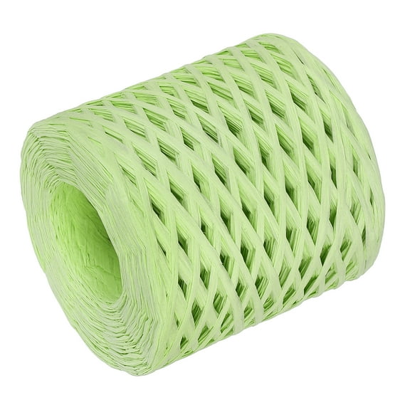 Uxcell Raffia Paper Craft Rope Ribbon 219 Yards Fruit Green for Decoration