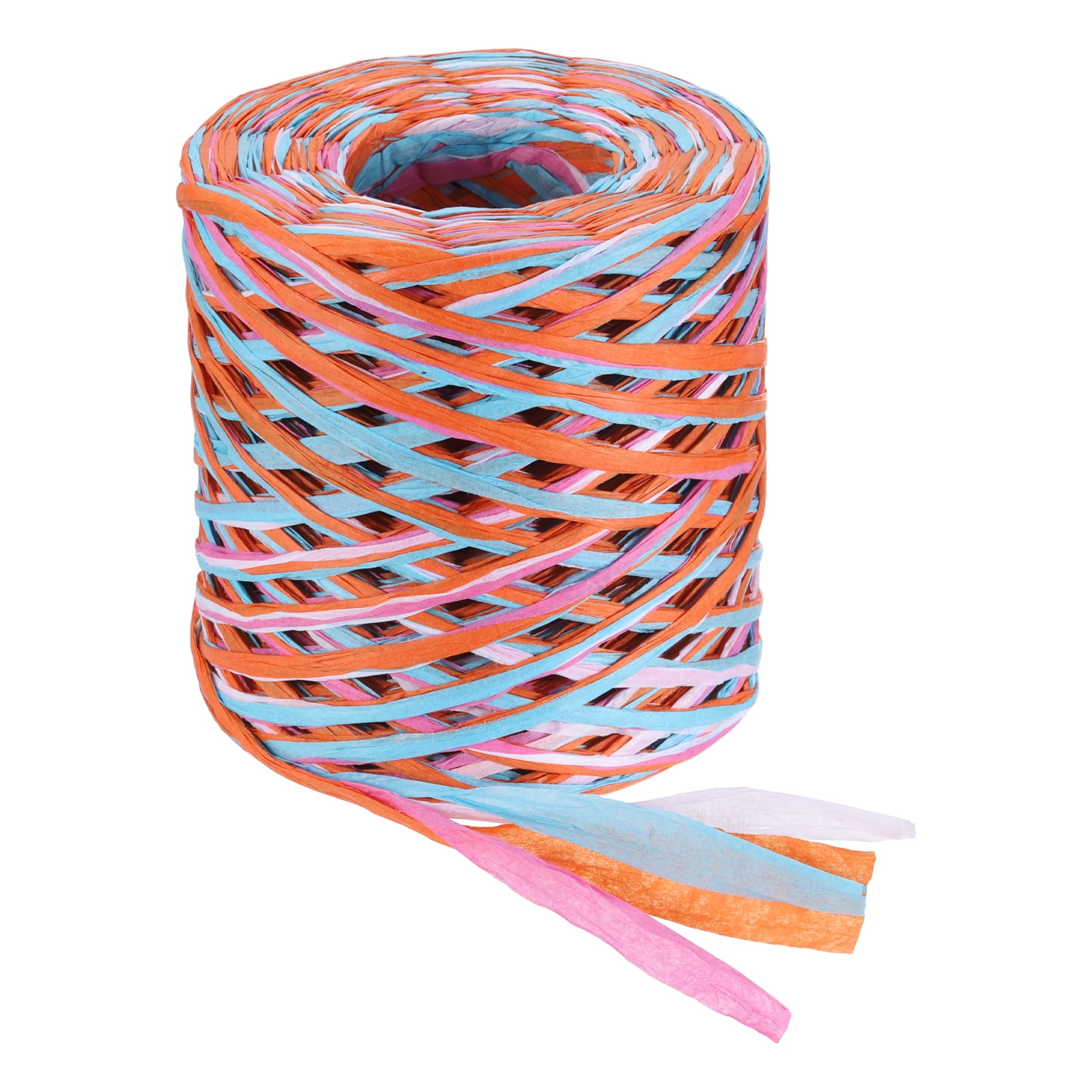 Uxcell Raffia Ribbon, 131 Yard Natural Raffia Paper String 5mm Wide ...