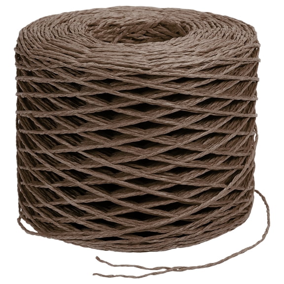 Uxcell Raffia Ribbon, 219 Yard Paper Twine String for Festival Gifts Wrapping, Coffee