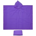 thumbnail image 1 of Uxcell Rain Ponchos, 2 Pack Waterproof Raincoats with Hood, Reusable EVA Rain Jackets for Camping Outdoor, Purple, 1 of 6