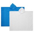 thumbnail image 1 of Uxcell Rain Ponchos, 2 Pack Waterproof Raincoats with Hood, Reusable EVA Rain Jackets for Outdoor, Blue, White, 1 of 6