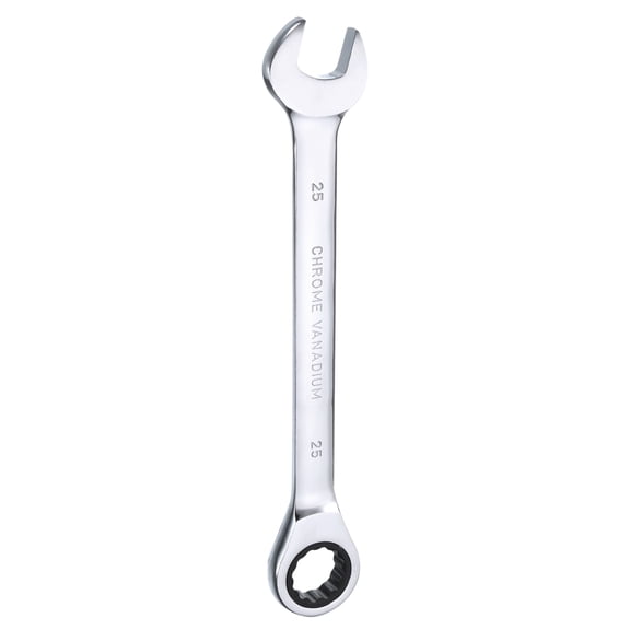 Uxcell Ratcheting Combination Wrench 25mm Metric 12PT Cr-V Ratchet Wrench 72 Tooth