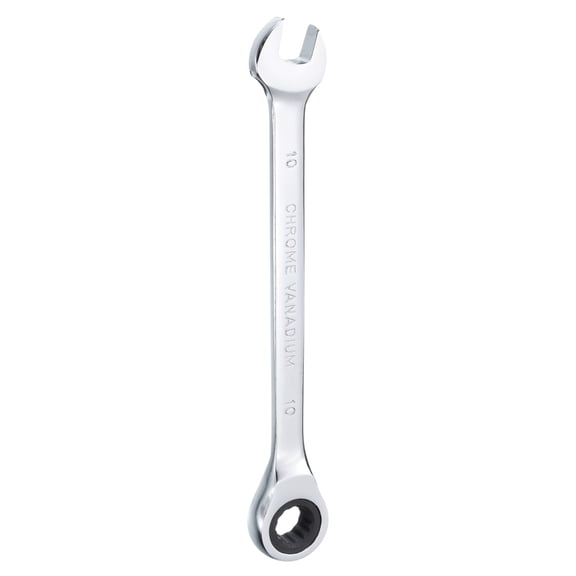 Uxcell Ratcheting Combination Wrench Metric 12PT Cr-V Ratchet Wrench 72 Tooth 10mm