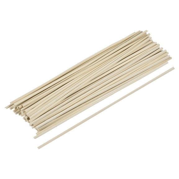 Uxcell Rattan Wood Diffuser Sticks 200x3mm for Aroma Fragrance Essential Oil, Pack of 50