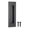 thumbnail image 1 of Uxcell Recessed Finger Flush Pulls 6" Sliding Closet Door Pulls Pocket Door Handles with Screws Black, 1 of 7