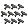 thumbnail image 1 of Uxcell Recoil Handle Pull Starter 2.76"x2.13"x0.71" for GXV160 Lawn Mower Generator Part Black Pack of 10, 1 of 4