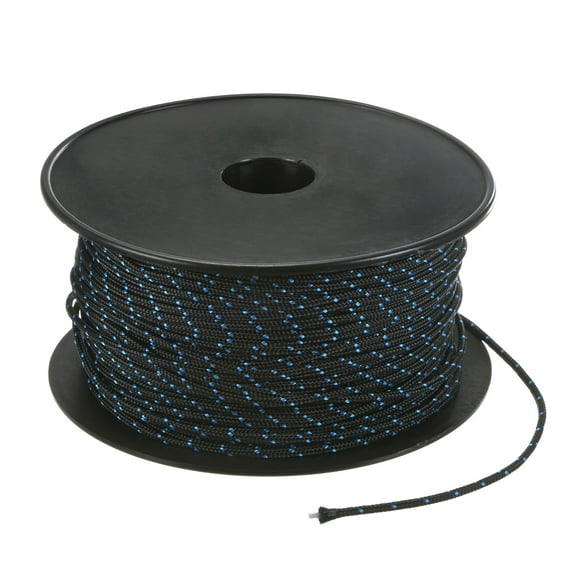 Uxcell Recoil Starter Rope Pull Cord 2.5mm 100m Nylon Pull Cord for Chainsaw Black Blue