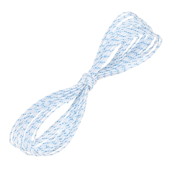 Uxcell Recoil Starter Rope Pull Cord 2.5mm 10m Nylon Pull Cord for Chain Saw White Blue