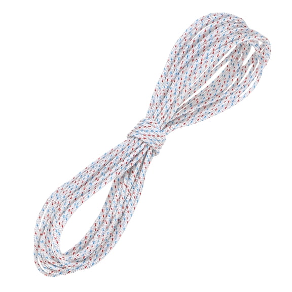 Uxcell Recoil Starter Rope Pull Cord 3.5mm 10m Nylon Pull Cord for Chain Saw White Red Blue