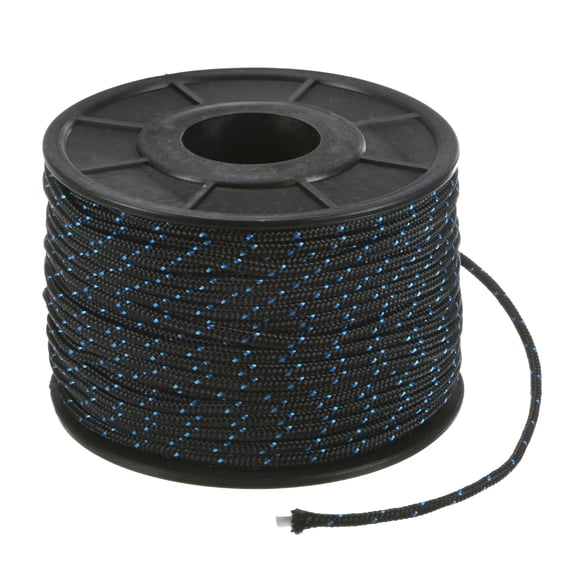 Uxcell Recoil Starter Rope Pull Cord 3.5mm 60m Nylon Pull Cord for Chainsaw Black Blue