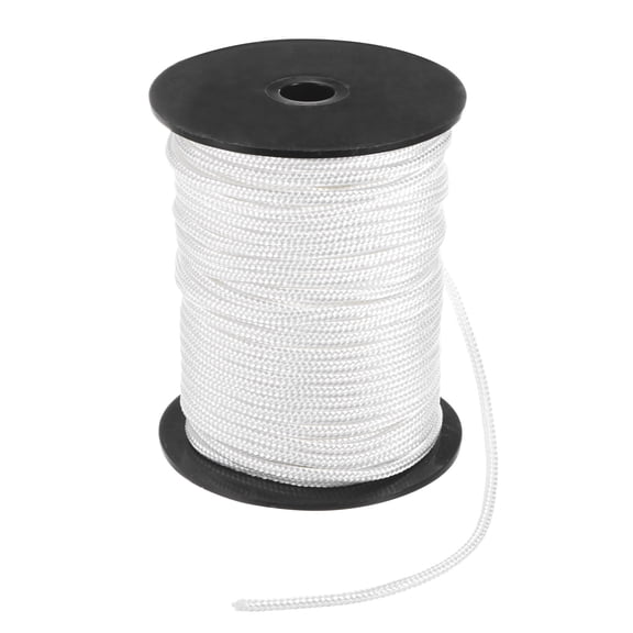 Uxcell Recoil Starter Rope Pull Cord 3mm 30m Nylon Pull Cord for Chainsaw White